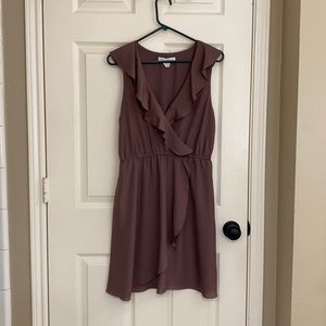 Taupe mid thigh length BCBG dress